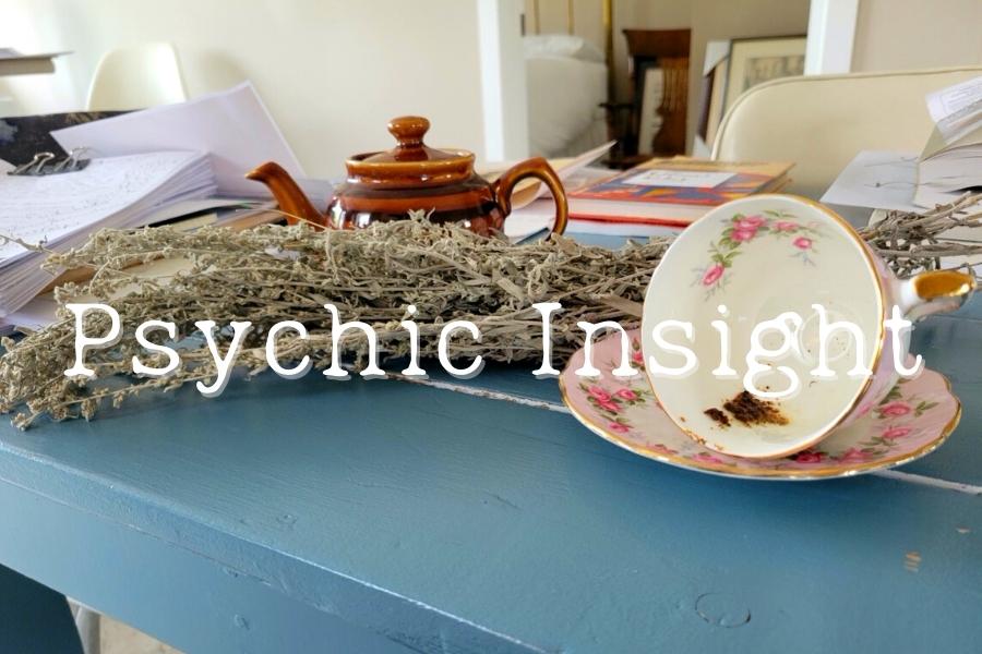 Psychic insight with sage and tea leaves